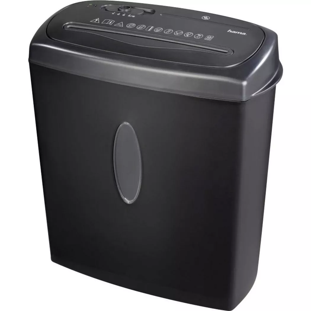 Hama – Aktenvernichter Streifenschnitt 4 x 40 mm 15 l, Schwarz