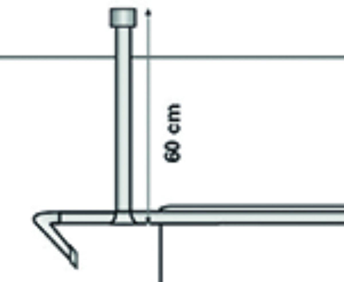 diaqua Deckenhalterung für DV-Schiene weiss  