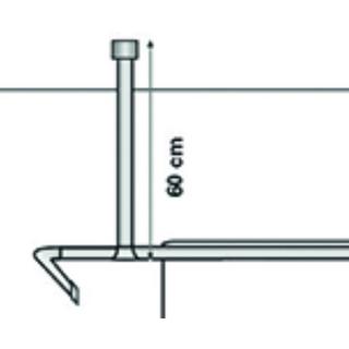diaqua Deckenhalterung für DV-Schiene weiss  