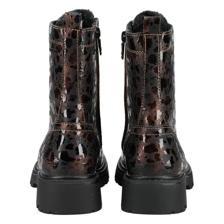 TOM TAILOR Stivaletti con lacci stampa leopardo  