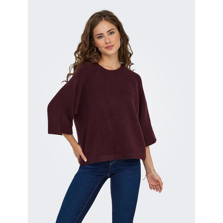 Pull manches 3/4 col rond