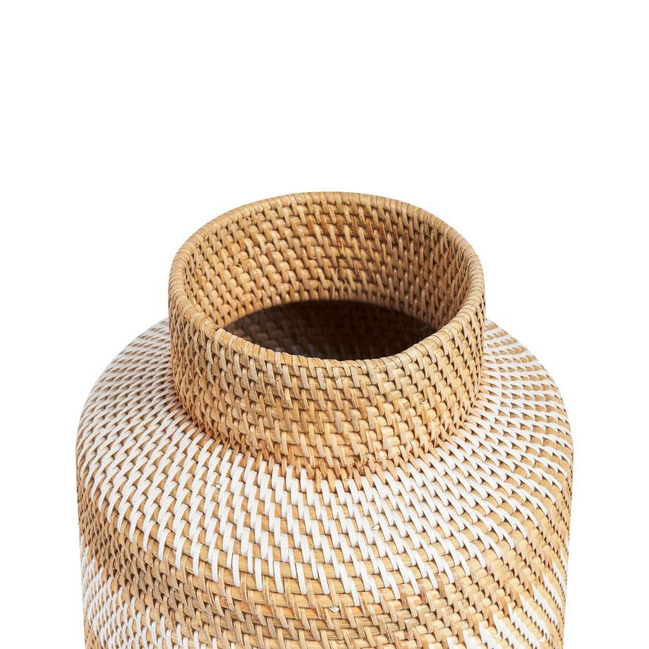 Beliani Vase décoratif en Rotin Boho RENUN  