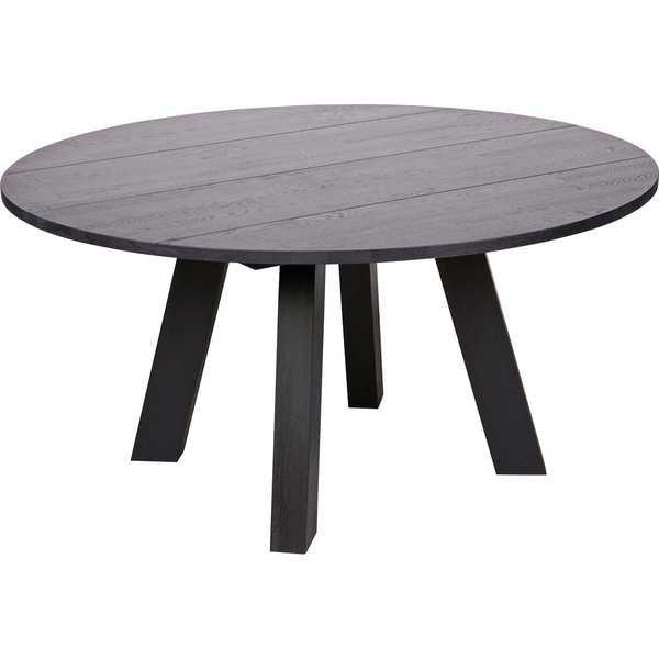 mutoni Table à manger Rhonda ronde 150x150 Blacknight (FSC)  