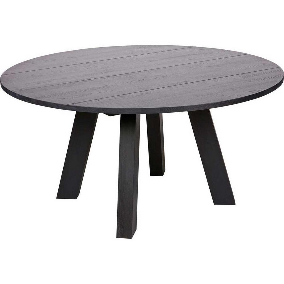 mutoni Table de salle à manger Rhonda ronde 150x150 blacknight (FSC)  