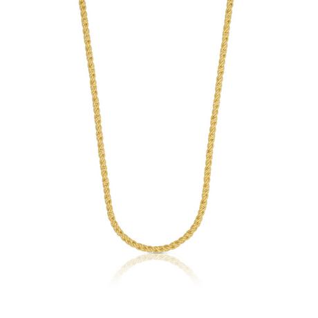 MUAU Schmuck  Collier Doppelanker Gelbgold 750, 2.3mm, 45cm 