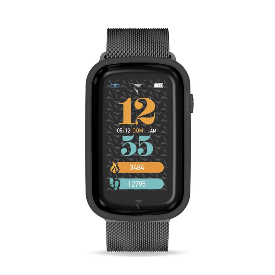 Techmade  Smart Watch STEPS Metalic Black 
