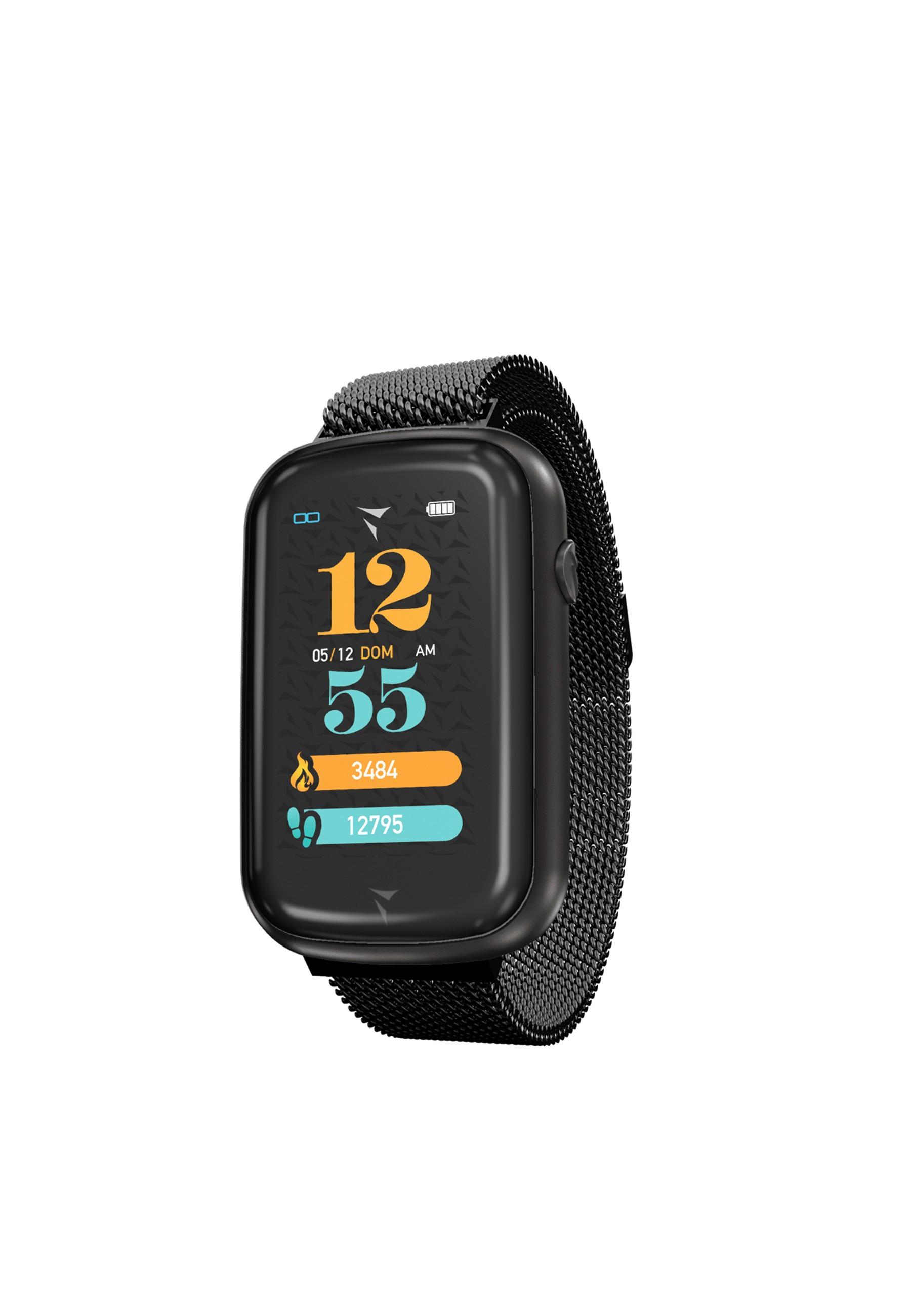 Techmade  Smart Watch STEPS Metalic Black 