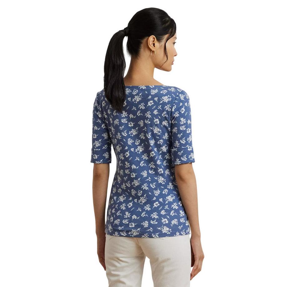 Ralph Lauren  Judy Maglietta Motivo Floreale Manica A 3/4 