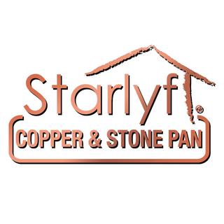 STARLYF Copper & Stone Pan 20cm  - Padella con rivestimento in rame e pietra, rotonda da 20 cm  