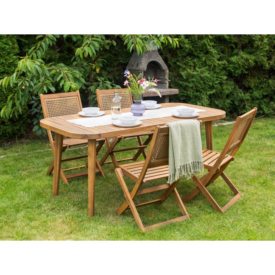 Beliani Gartentisch aus FSC® zertifiziertes Akazienholz  PARAGGI  