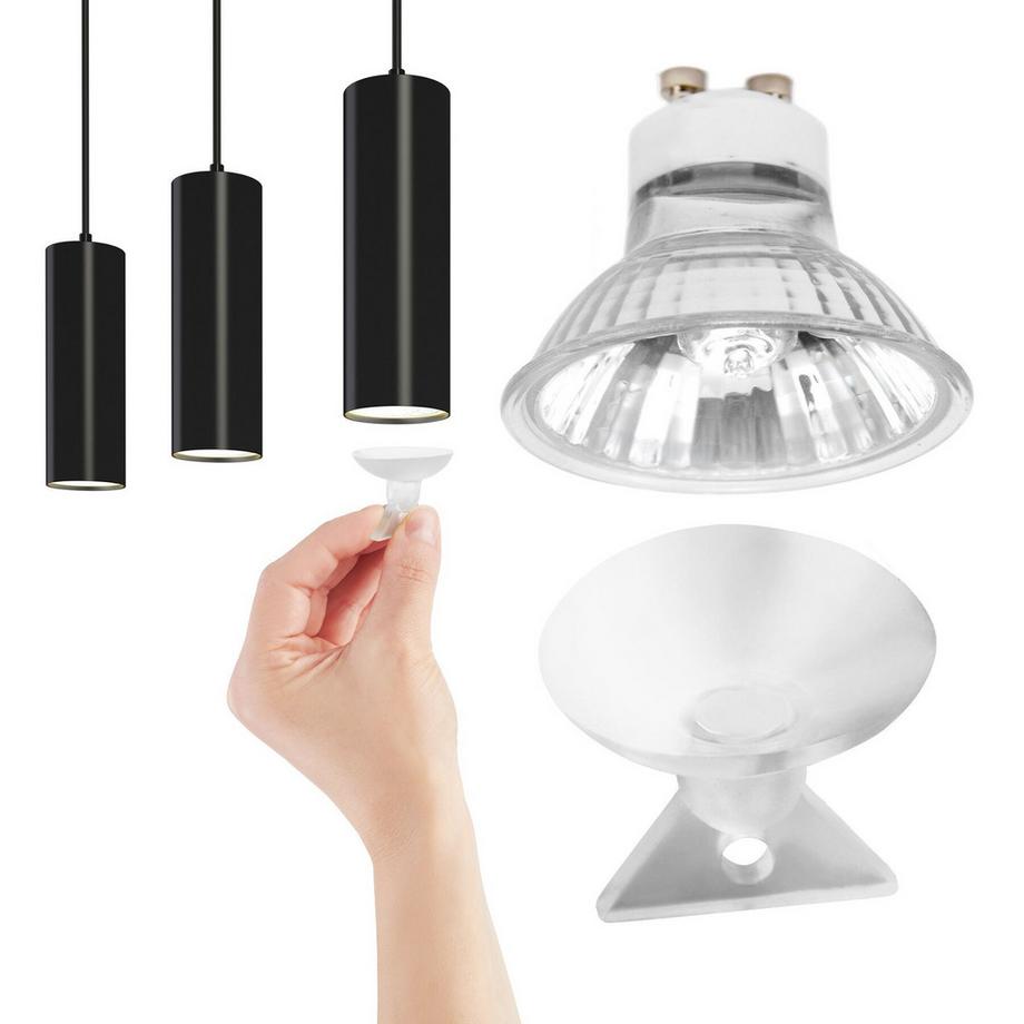 Tectake Luce a pendolo Lumea 4 fiamme, 4x GU10, 40 W  