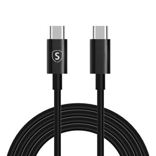 B2X  Câble de charge rapide USB-C vers USB-C 60W, 3A, PD, 2m - Noir 