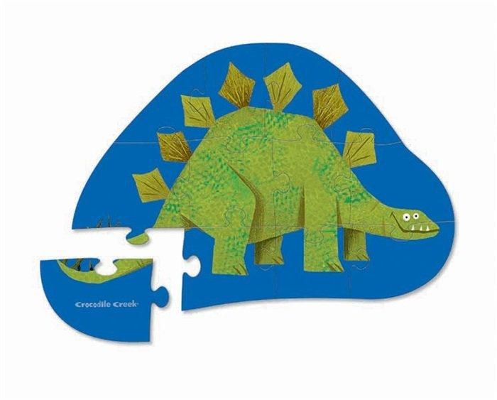 Crocodile Creek  Mini Puzzle Dinosaurier, 12 Teile, Crocodile Creek 