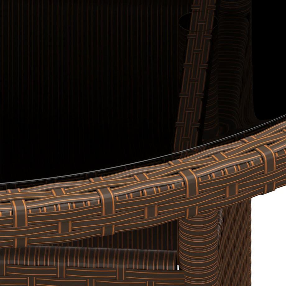 VidaXL Gartentisch poly-rattan  