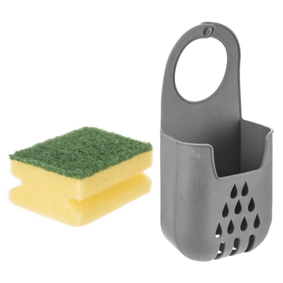 B2X  Geschirrhalter mit Schwamm für sauberes Spülbecken 