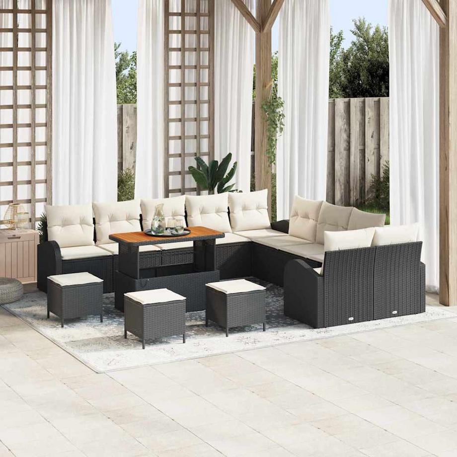 VidaXL Set Divano da Giardino Polyrattan  