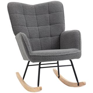 HOMCOM Fauteuil à bascule  