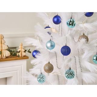 Beliani Set di 96 palline decorative en Materiale sintetico Classico PIELINEN  