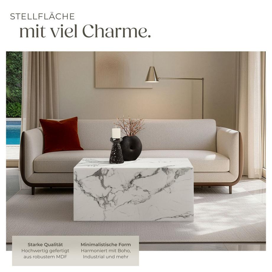 Tectake Table basse LASLEY design minimaliste  