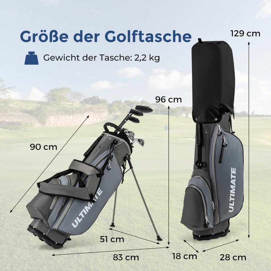 Northix  Set di Mazze da Golf per Mancini con Sacca Stand 