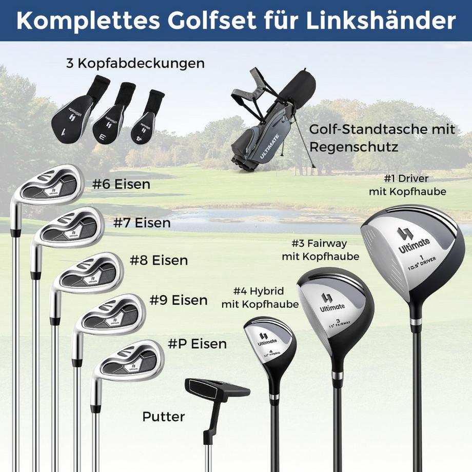 Northix  Set di Mazze da Golf per Mancini con Sacca Stand 