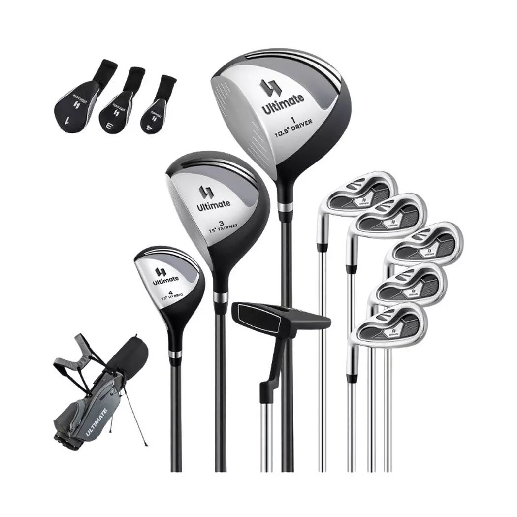 Northix - Golfschlägerset für Linkshänder mit Standbag, One Size, Taubengrau