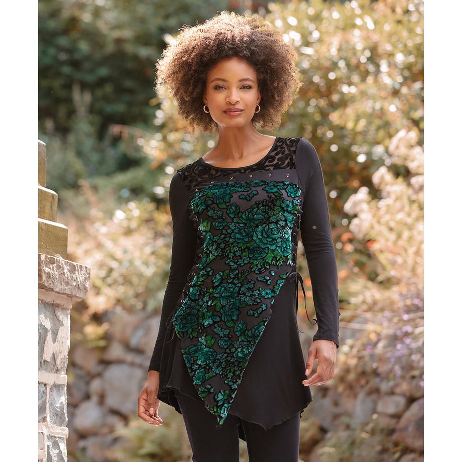 Joe Browns Tunica in jersey devoré  