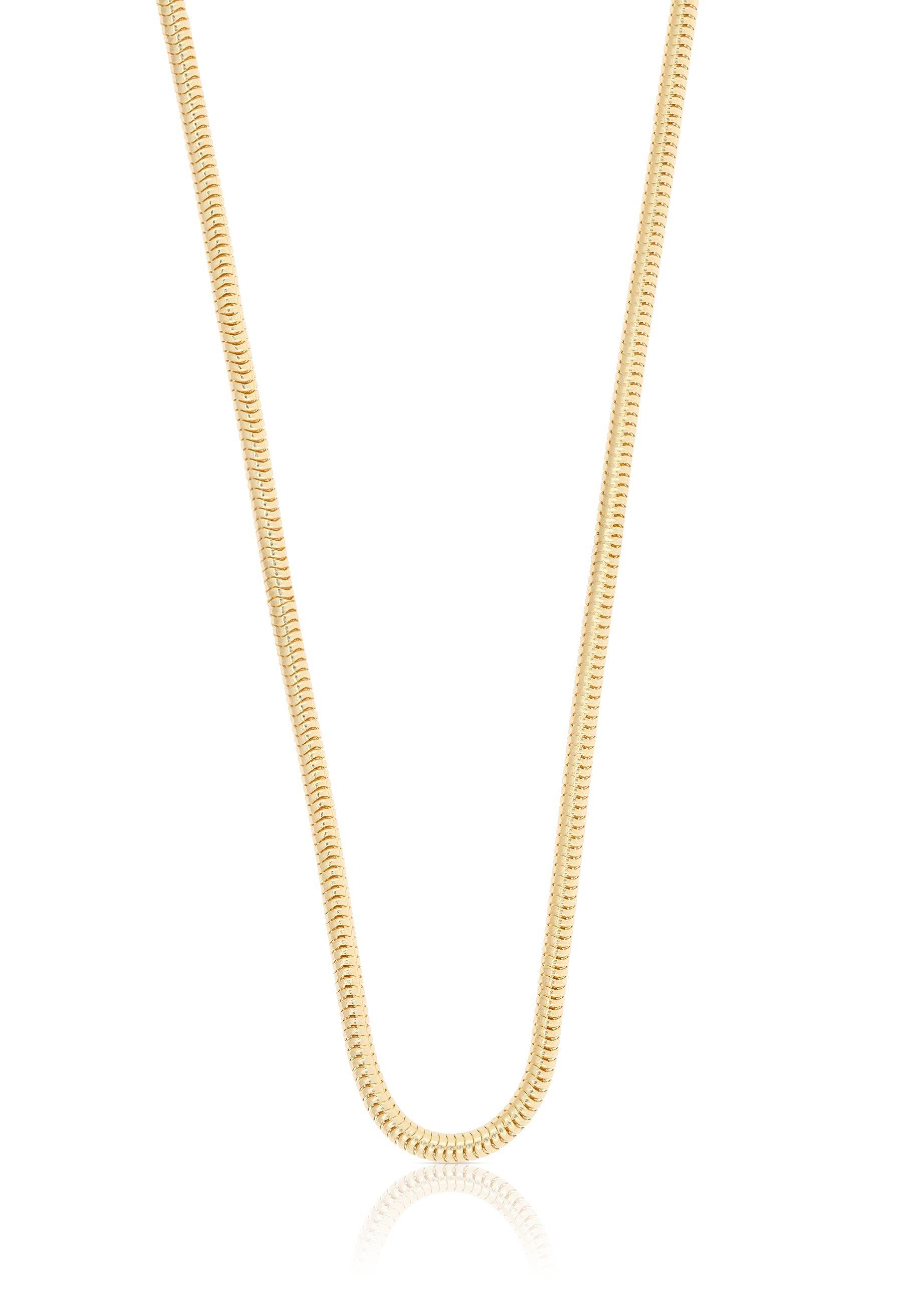 MUAU Schmuck  Collier Schlange Gelbgold 750, 2.4mm, 42cm 