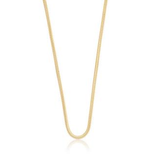 MUAU Schmuck  Collier Schlange Gelbgold 750, 2.4mm, 42cm 