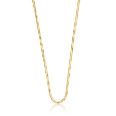 MUAU Schmuck  Collier Schlange Gelbgold 750, 2.4mm, 42cm 