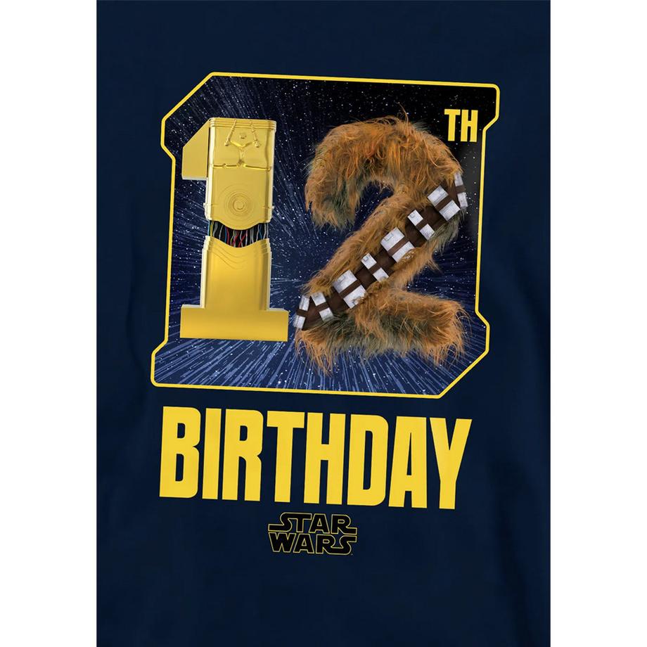 Disney Star Wars  Sweat À Capuche 12ème Anniversaire Motif C3po Et Chewbacca 