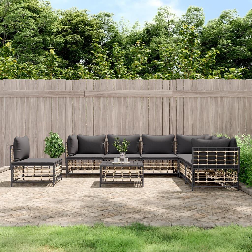 VidaXL Garten lounge set poly-rattan  