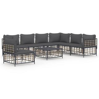 VidaXL Garten lounge set poly-rattan  