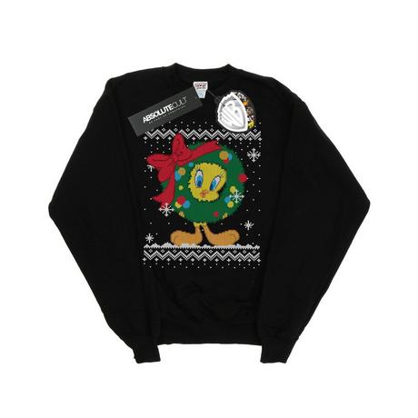 LOONEY TUNES  Tweety Pie Christmas Fair Isle Sweatshirt 