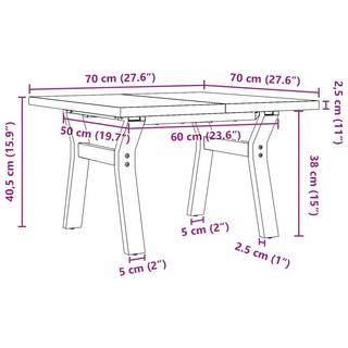 VidaXL Couchtisch kiefernholz  