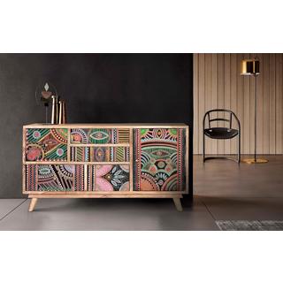 mutoni Lowboard Celia Mango multicolor natur 100x55  