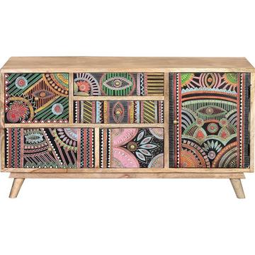 Lowboard Celia Mango multicolore naturel 100x55