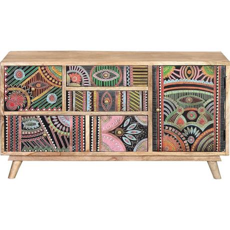 mutoni Lowboard Celia Mango multicolor natur 100x55  