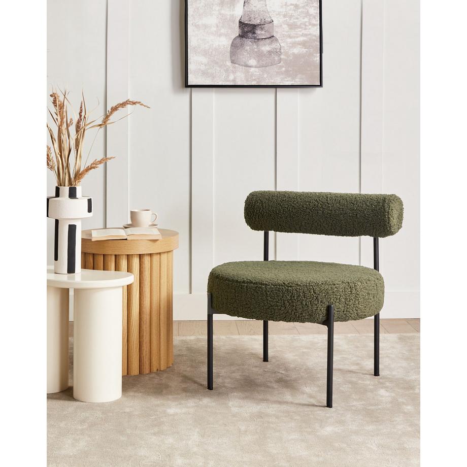 Beliani Sessel aus Bouclé Retro ALPHA  