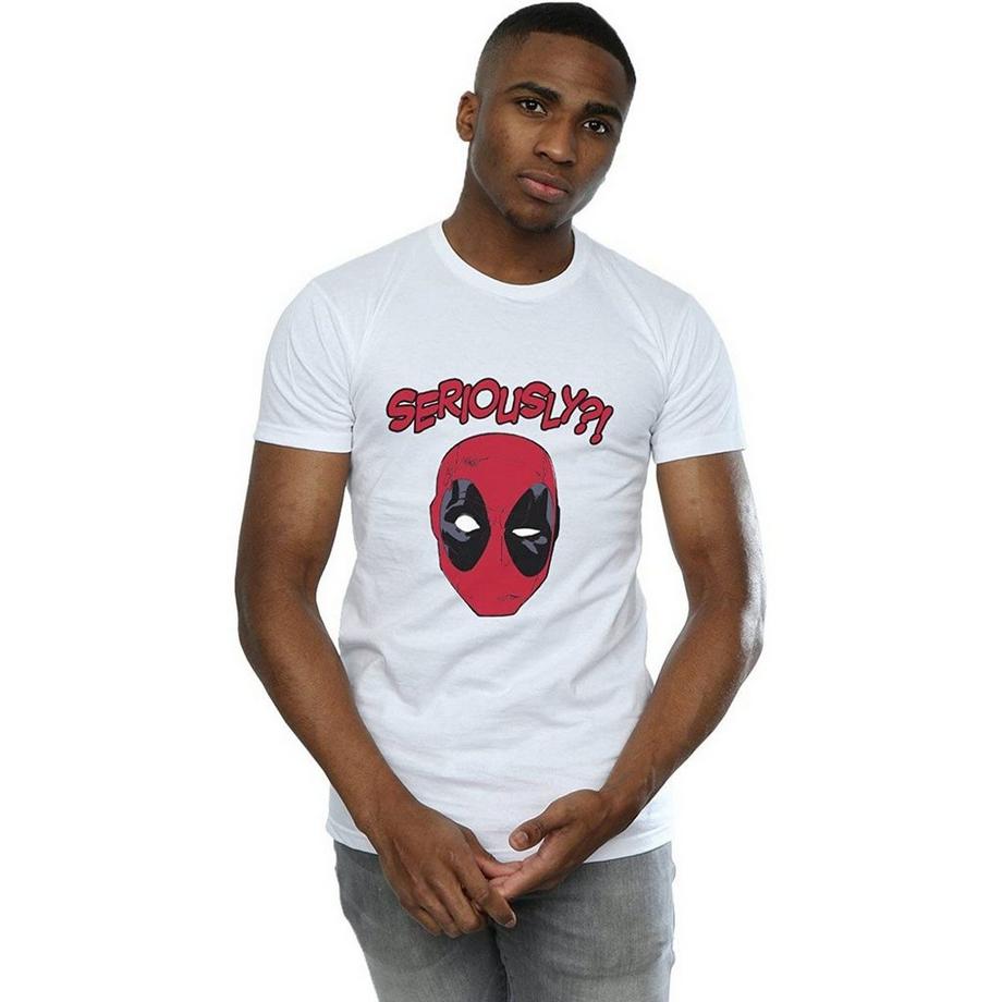 Deadpool Seriously T-Shirt Stampa Grafica  