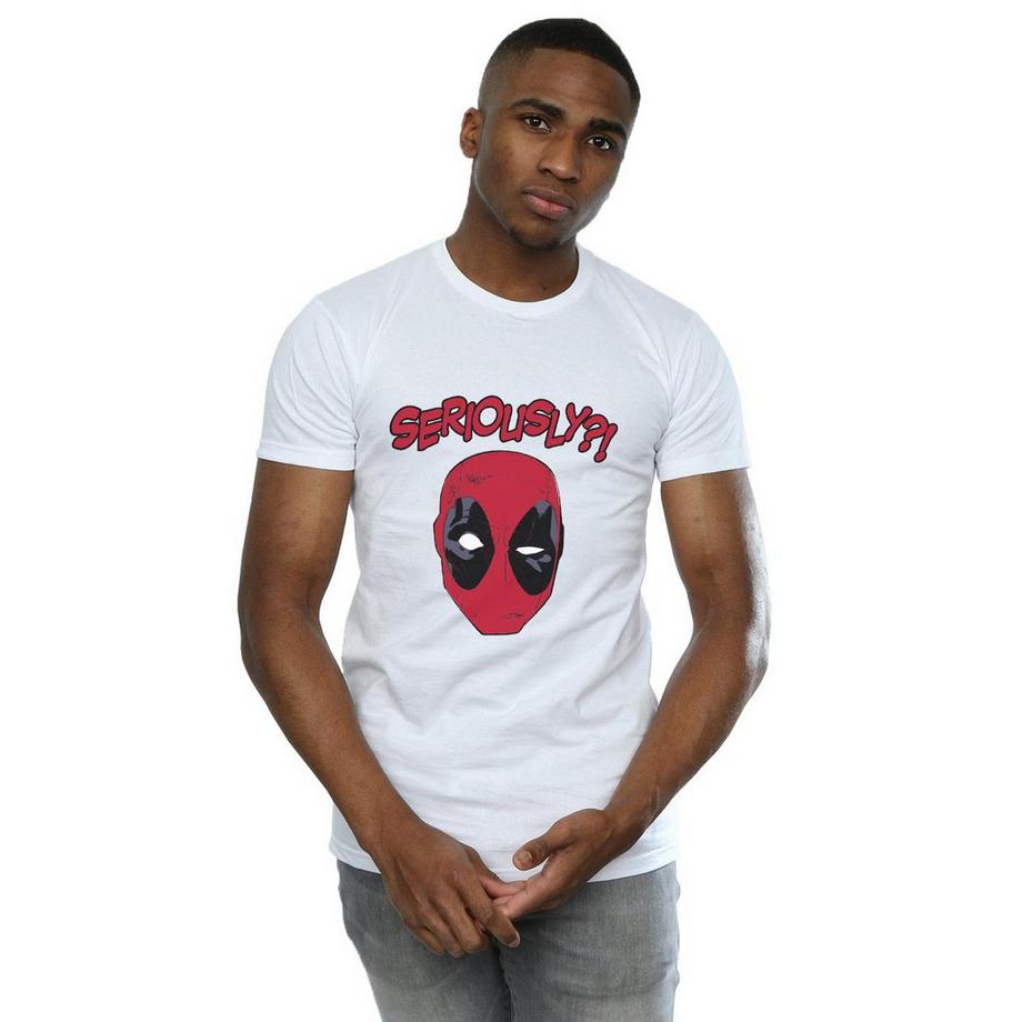 Deadpool Seriously T-Shirt Stampa Grafica  