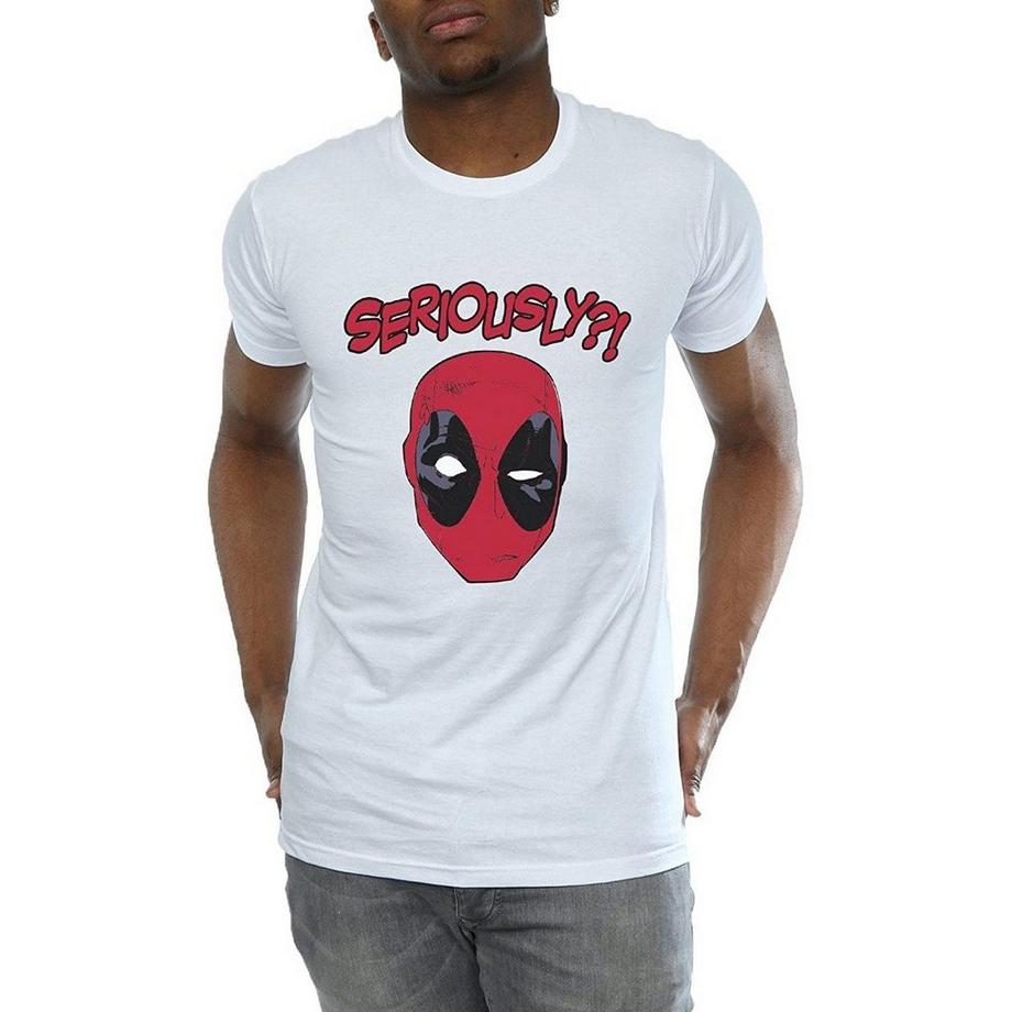 Deadpool Seriously T-Shirt Stampa Grafica  