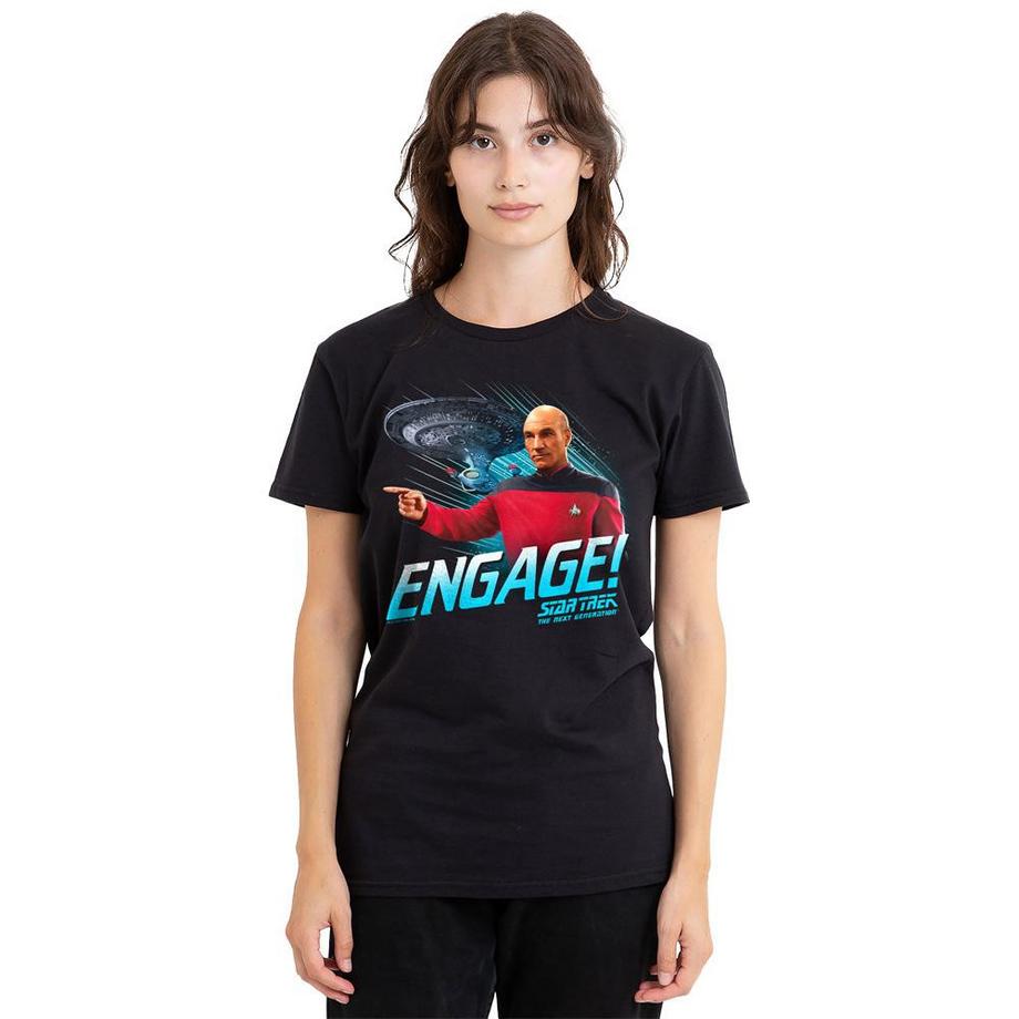 Star Trek Star Trek Engage Bedrucktes T-Shirt  