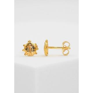 MUAU Schmuck  Ohrstecker Gelbgold 750, 7mm 