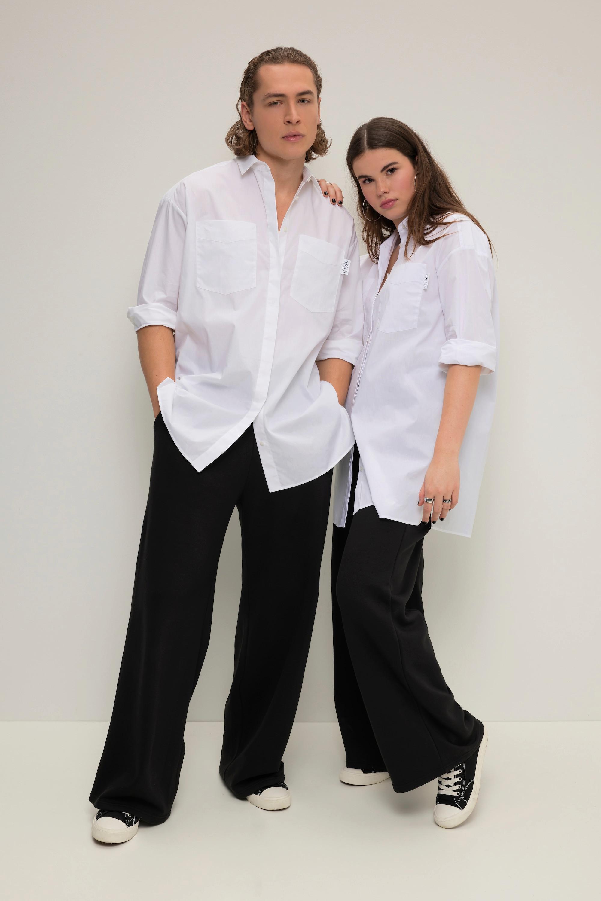 Studio Untold  Camicia unisex dal taglio oversize con collo da camicia e maniche lunghe 