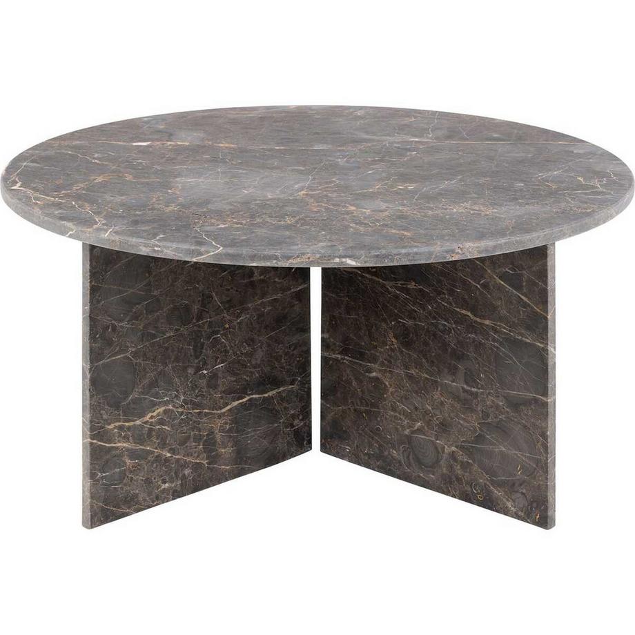mutoni Table basse Venus marbre brun 90  