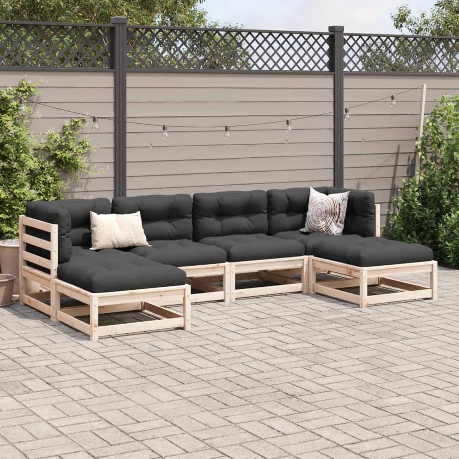 VidaXL Salon de jardin bois de pin  