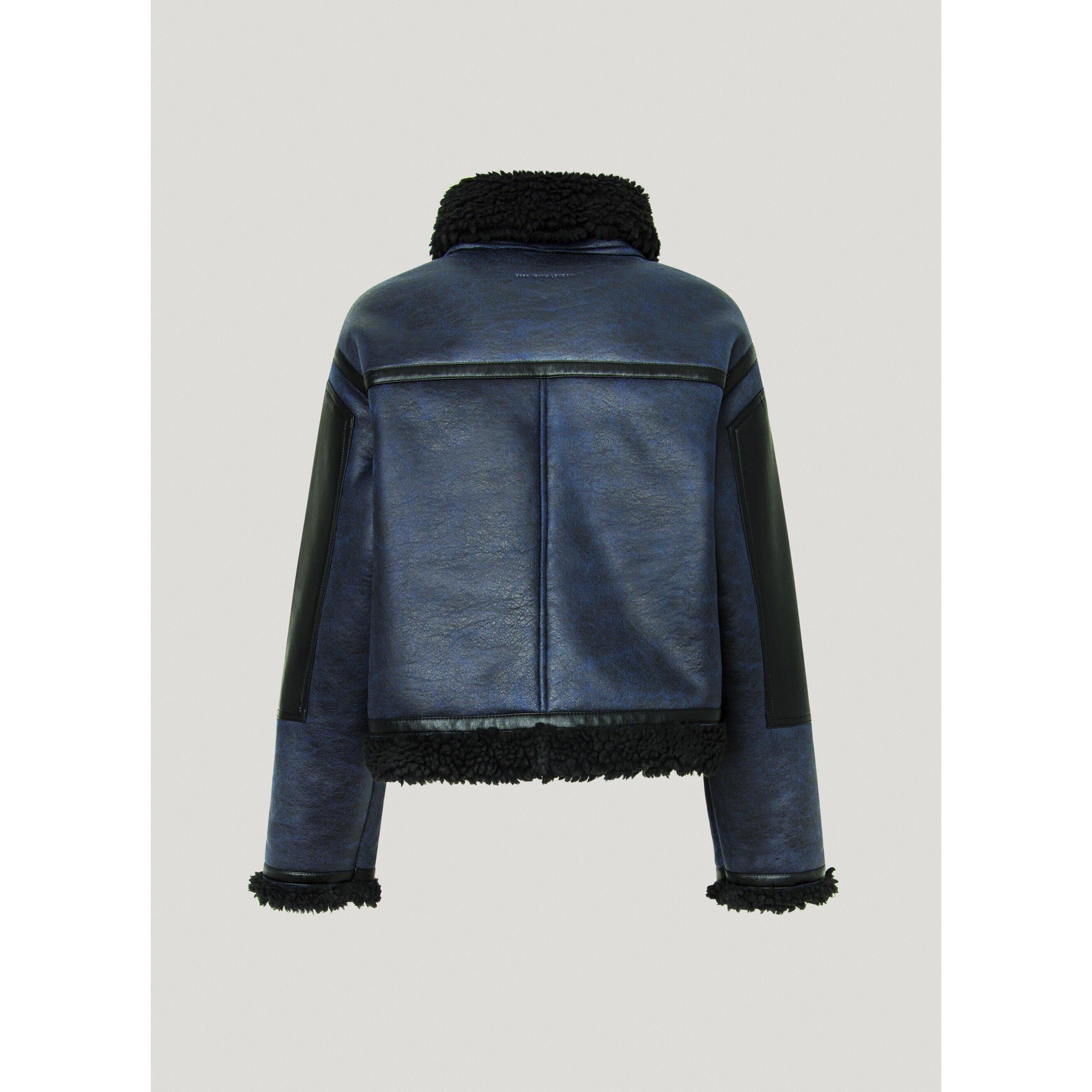 Pepe Jeans London Brooklyn Jacke mit Kunstfellfutter  