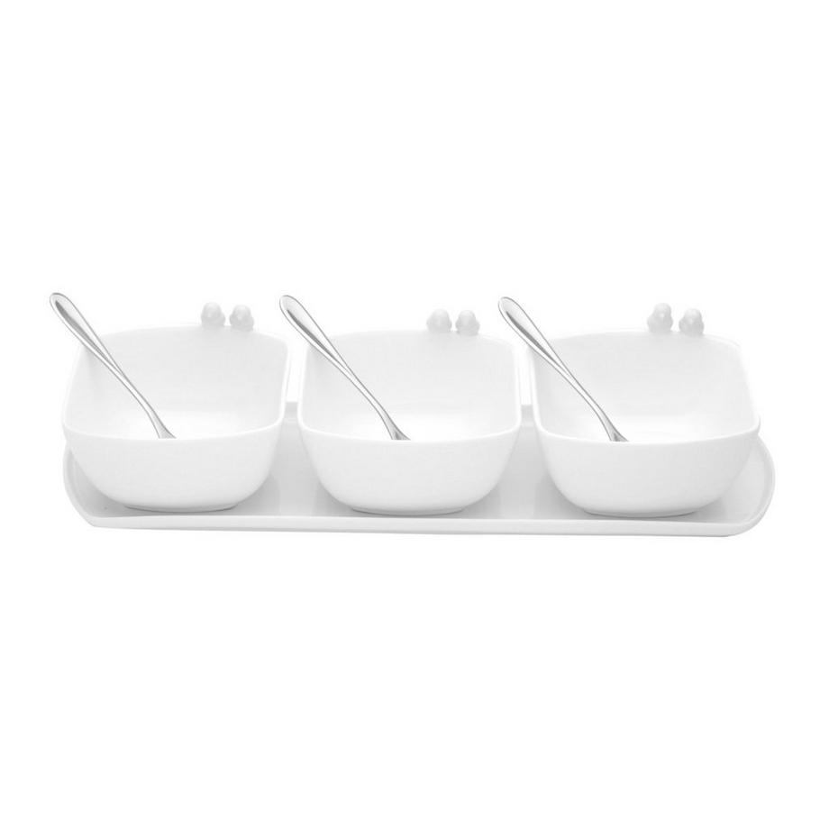 Wolff  Vorspeisen-Set mit 3 Schalen und Löffeln 