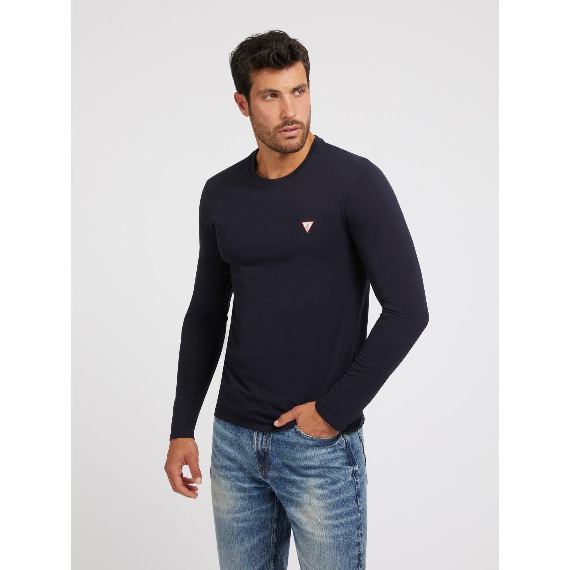 GUESS Core Langarm Rundhals T-Shirt  